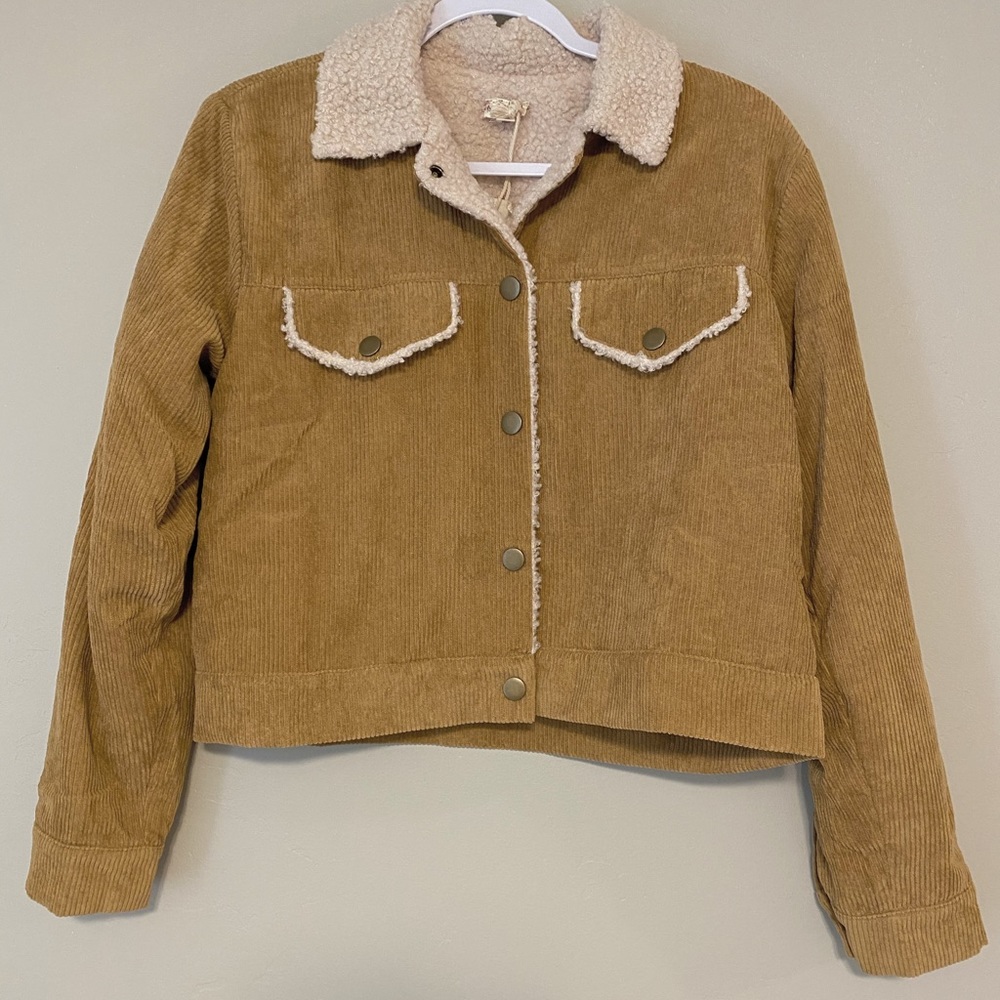 Mustard yellow corduroy jacket